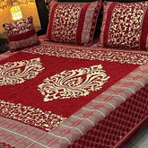 Fancy Velvet Bed Sheet Set - 4 Pieces  FVB 250